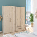 Armoire 4 porte(s) battante 2 tiroir(s) GLORY 2 coloris Chêne kronberg largeur 178.1 cm